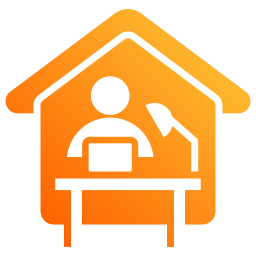 Working at home icon