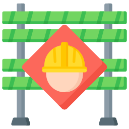 Construction sign icon