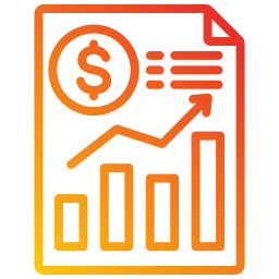 rapporto finanziario icona