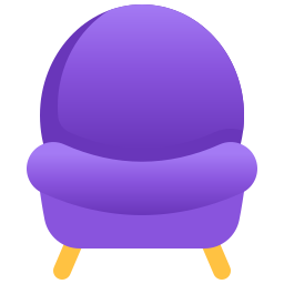 chaise moderne Icône