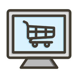 Online shopping icon