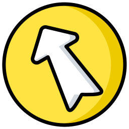 Up left arrow icon