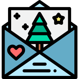 Christmas card icon