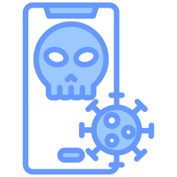 Mobile virus icon