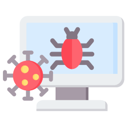 virus de computadora icono