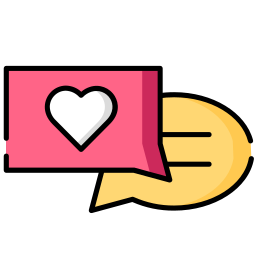 Romantic chat icon