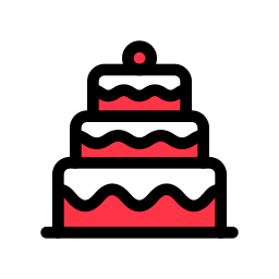 Wedding cake icon