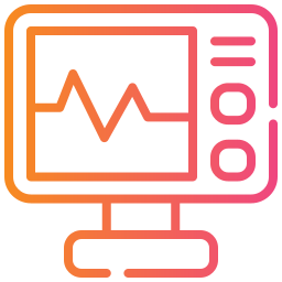 monitor ekg ikona