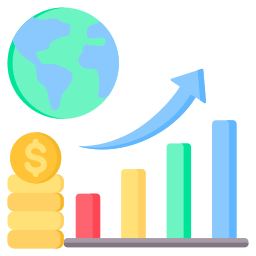 croissance économique Icône