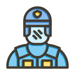 Riot police icon
