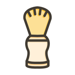 Shaving brush icon