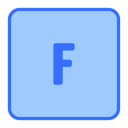 Letter f icon