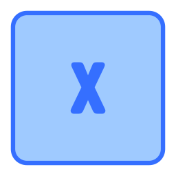 lettre x Icône