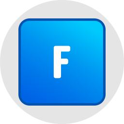 Letter f icon