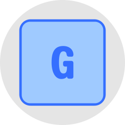 文字g icon