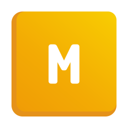 Letter m icon