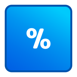 percentage icoon