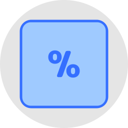 percentage icoon