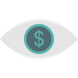 Dollar eye icon