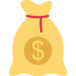 Currency sack icon
