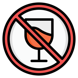 geen drank toegestaan icoon