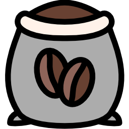 grano de café icono