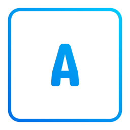 Letter a icon