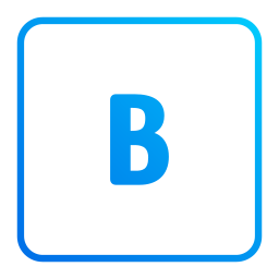 문자 b icon