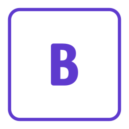 문자 b icon