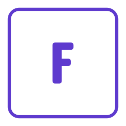 文字f icon