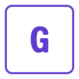 문자 g icon