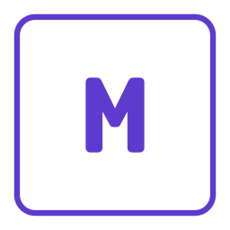 Letter m icon