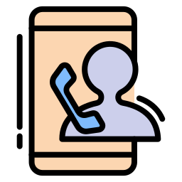soporte móvil icono
