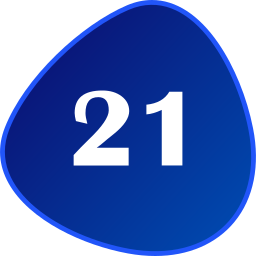 número 21 icono