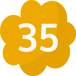 Thirty five icon