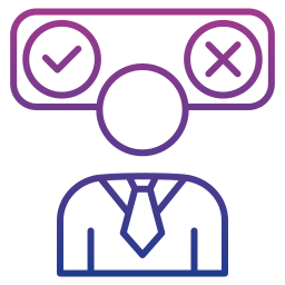 Business decision icon