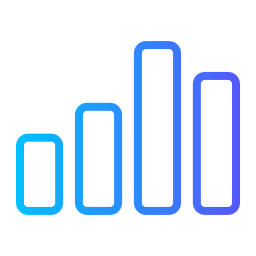 diagramme à bandes Icône