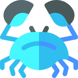 Blue crab icon