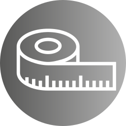 cinta de medida icono