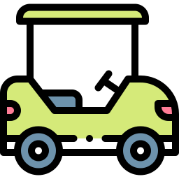 Golf cart icon