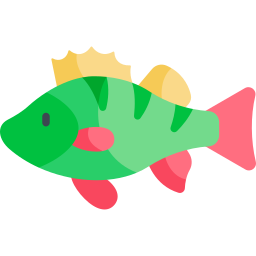 pesce persico europeo icona