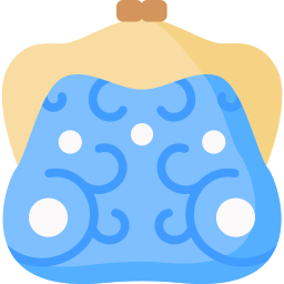 Sequin bag icon