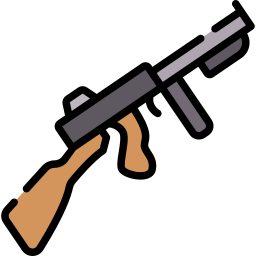 pistola tommy icona