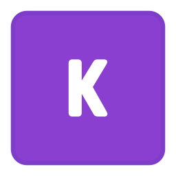 lettera k icona