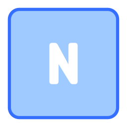 文字n icon