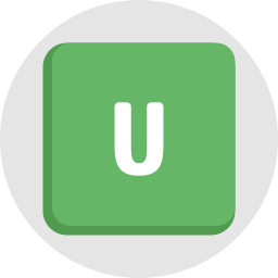 Letter u icon