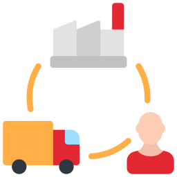 Supply chain icon