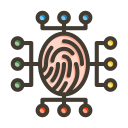 dati biometrici icona