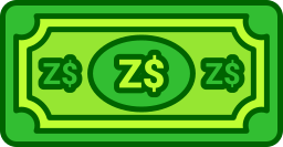 moeda do dólar do zimbábue Ícone
