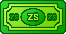 moneta dolara zimbabwe ikona